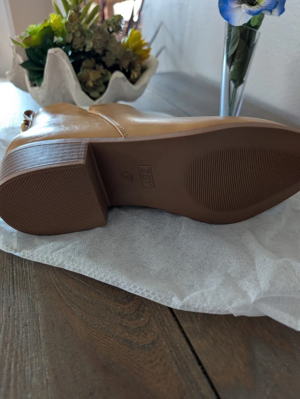 Tan Leather Chelsea Ankle Bootie